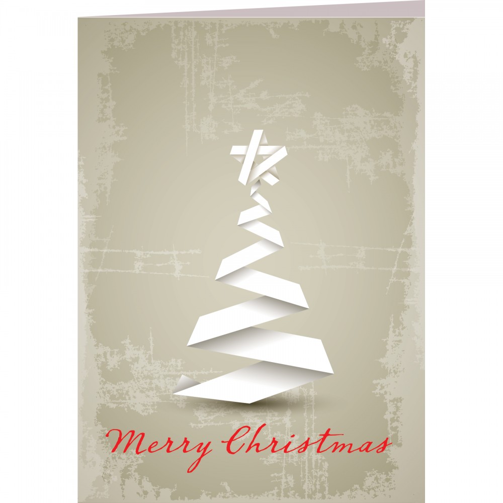 Personalized Grunge Tree Greeting Card