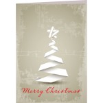 Personalized Grunge Tree Greeting Card