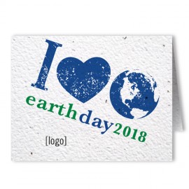 Plantable Earth Day Seed Paper Greeting Card - Design E with Logo  Plantable Earth Day Seed Paper Greeting Card - Design E with Logo