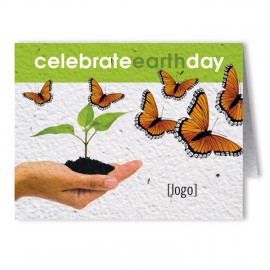 Promotional Plantable Earth Day Seed Paper Greeting Card - Design J  Promotional Plantable Earth Day Seed Paper Greeting Card - Design J