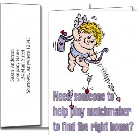 Valentine's Day Greeting Cards w/Imprinted Envelopes (5"x7") with Logo  Valentine