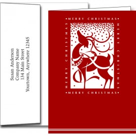Promotional Holiday Greeting Cards w/Imprinted Envelopes