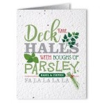 Promotional Plantable Seed Paper Holiday Greeting Card - Design AY