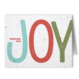 Logo Branded Plantable Seed Paper Holiday Greeting Card - Design BD