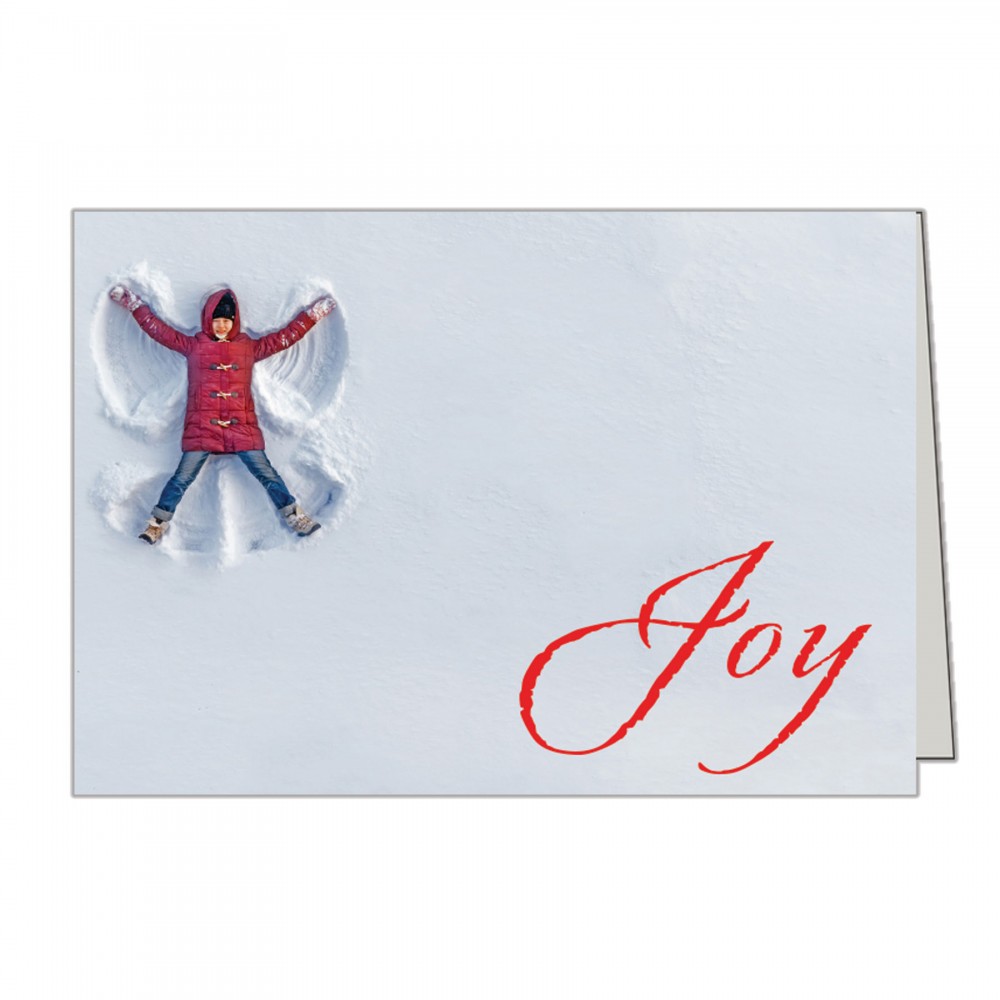 Custom Joy Holiday Greeting Card