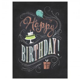Birthday Chalk Greeting Card with Logo  Birthday Chalk Greeting Card with Logo