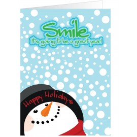 Happy Fella Holiday Greeting Card with Logo