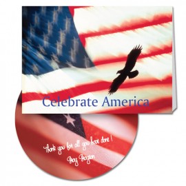 Custom Celebrate America Greeting Card with Matching CD  Custom Celebrate America Greeting Card with Matching CD