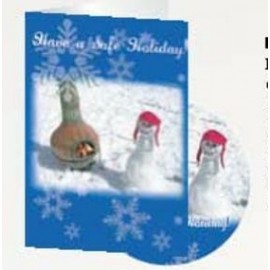 Have a Safe Holiday CD Greeting Card with Logo