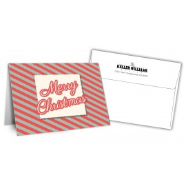 5" x 7" Holiday Greeting Cards w/ Imprinted Envelopes - Merry Christmas with Logo