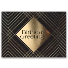 Logo Branded Birthday Gold Card  Logo Branded Birthday Gold Card