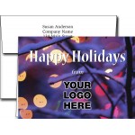 Personalized Logo Holiday Greeting Cards w/Imprinted Envelopes (5"x7")