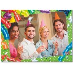 Festive Birthday Photo card Custom Imprinted