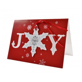 Custom Printed Shape Ornament Card - Holiday