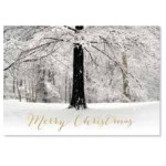 White Christmas Card with Logo