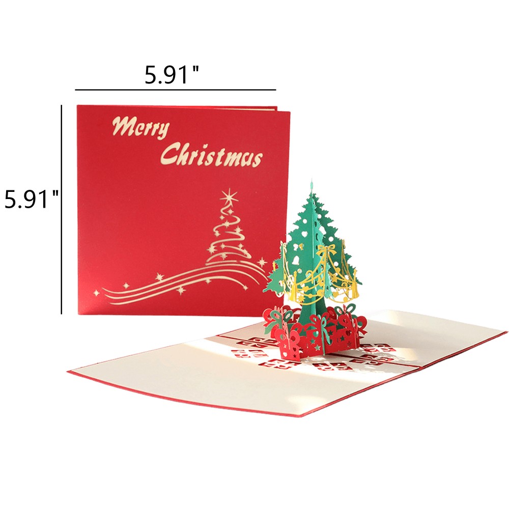 Christmas 3D Pop Up Greeting Cards with Logo