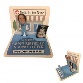 Healthcare Custom 3D Pop Up Cards with Logo