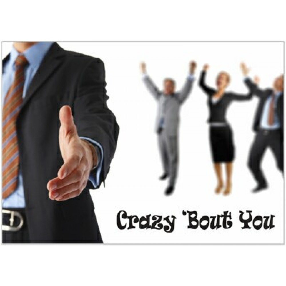 Crazy 'Bout You Greeting Card with Logo