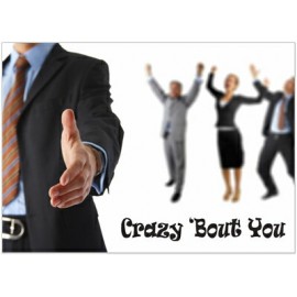Crazy 'Bout You Greeting Card with Logo