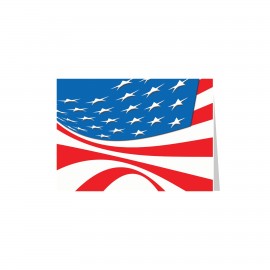 American Flag Patriotic Greeting Card with Logo  American Flag Patriotic Greeting Card with Logo