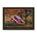 Personalized Patriotic Thanks Thanksgiving Card