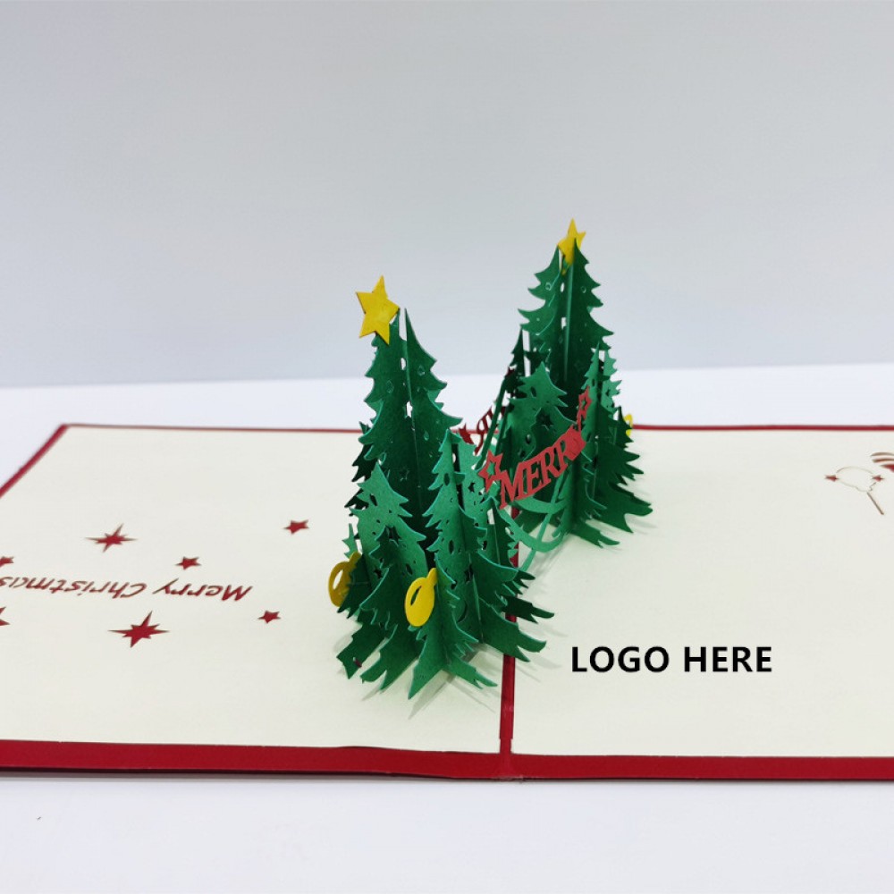 3D Pop Up Christmas Card with Logo
