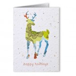 Plantable Seed Paper Holiday Greeting Card - Design A with Logo