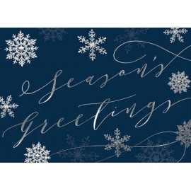 Flurried Greetings Holiday Card with Logo