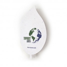 Logo Branded Seed Paper Leaf Perforated Card