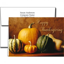 Thanksgiving Greeting Cards w/Imprinted Envelopes with Logo  Thanksgiving Greeting Cards w/Imprinted Envelopes with Logo