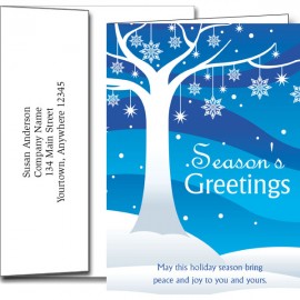 Holiday Greeting Cards w/Imprinted Envelopes with Logo