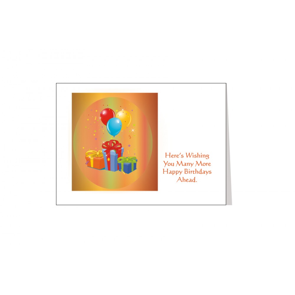 Logo Branded Oval Balloons with Gifts Birthday Greeting Card with Free Song Download