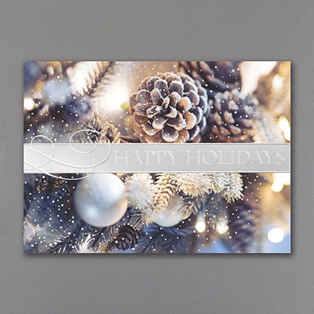 Logo Printed Elegant Image Holiday Card Logo Printed Elegant Image Holiday Card