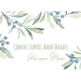 Comfort & Support Greeting Card with Logo
