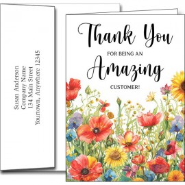 Customer Appreciation Greeting Cards w/Imprinted Envelopes with Logo