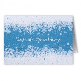 Plantable Seed Paper Holiday Greeting Card - Design O with Logo