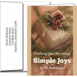 Customized Holiday Greeting Cards w/Imprinted Envelopes