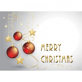Custom Grey w/Gold Ornaments Greeting Card  Custom Grey w/Gold Ornaments Greeting Card