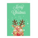 Full Color Holiday Cards; Plaid with Logo