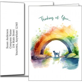 Customized Sympathy Greeting Cards w/Imprinted Envelopes