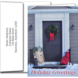 Promotional Holiday Greeting Cards w/Imprinted Envelopes