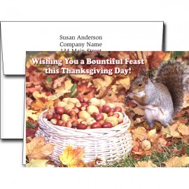 Thanksgiving Greeting Cards w/Imprinted Envelopes with Logo