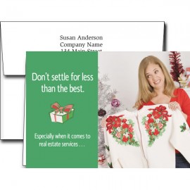 Custom Holiday Greeting Cards w/Imprinted Envelopes
