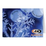 Ice Crystal Holiday Greeting Card with Logo