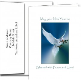 Logo Branded New Year Greeting Cards w/Imprinted Envelopes (5"x7")  Logo Branded New Year Greeting Cards w/Imprinted Envelopes (5"x7")