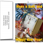 Personalized New Year Greeting Cards w/Imprinted Envelopes (5"x7")