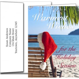 Logo Branded Holiday Greeting Cards w/Imprinted Envelopes
