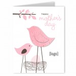 Seed Paper Mother's Day Shape Greeting Card Custom Imprinted