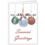 Custom Three Ornaments Season's Greetings Card
