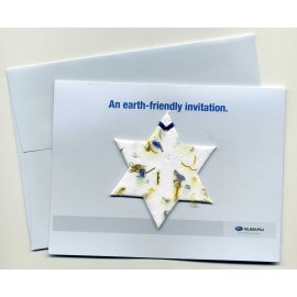 Logo Branded Premium Ornament Card w/ Plantable Seeded Paper Ornament (6"x9")